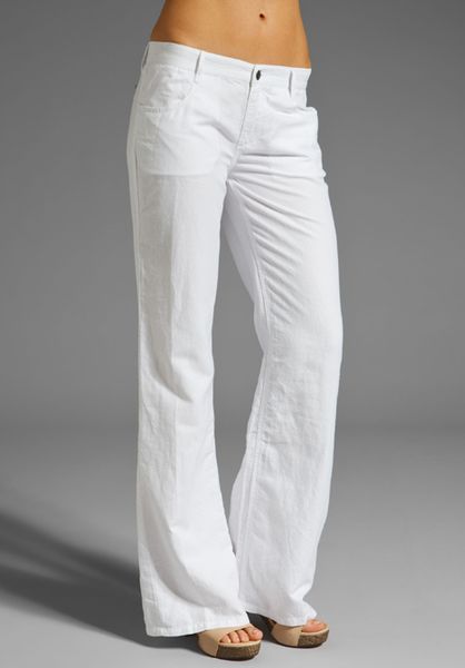 Joe's Jeans Baggy Fit Pant in White (optic white) | Lyst