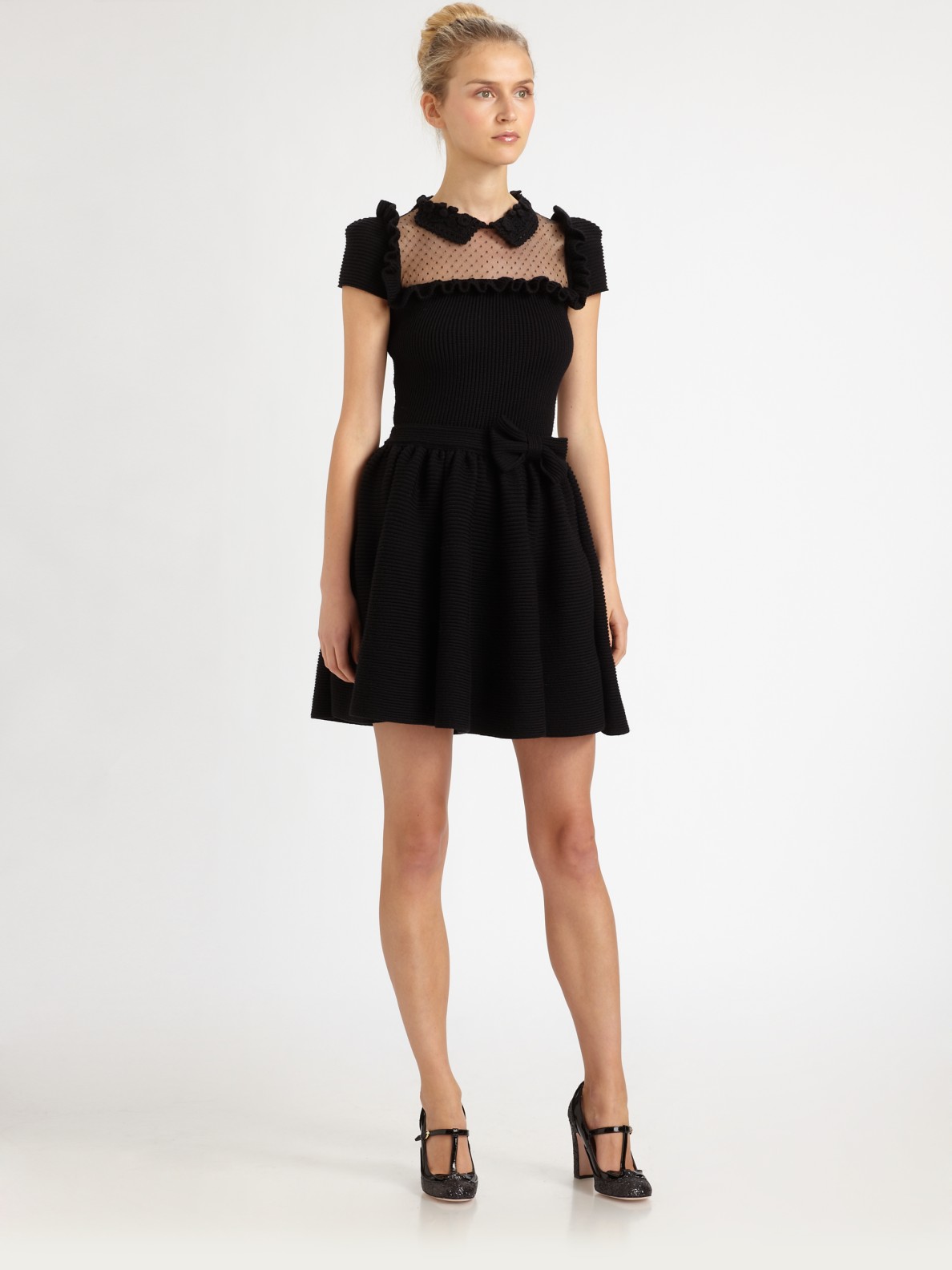 red valentino dress black