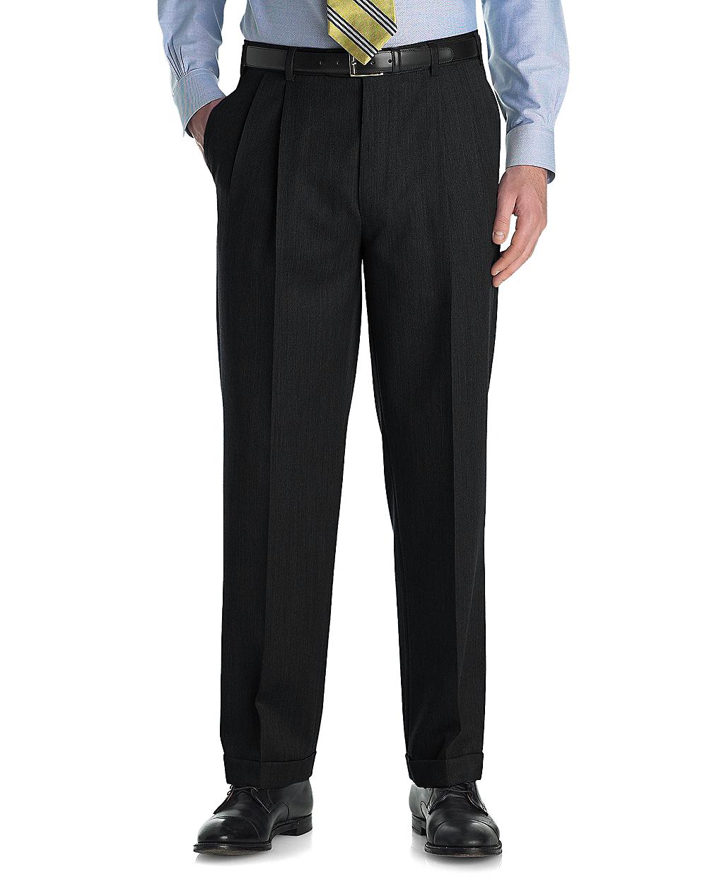 Brooks Brothers Madison Fit Pleatfront Unfinished Gabardine Trousers in ...