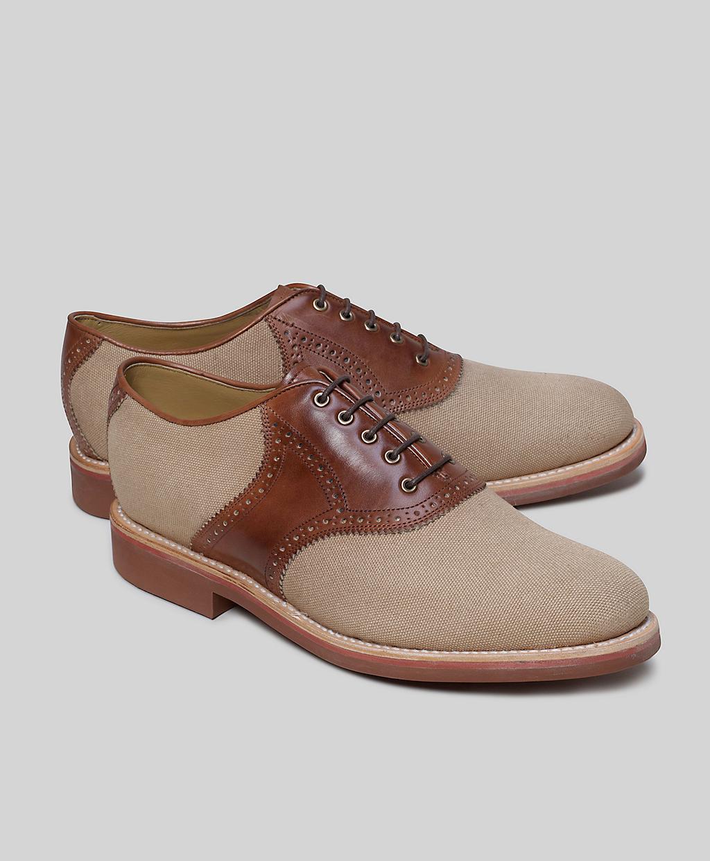 canvas saddle shoes