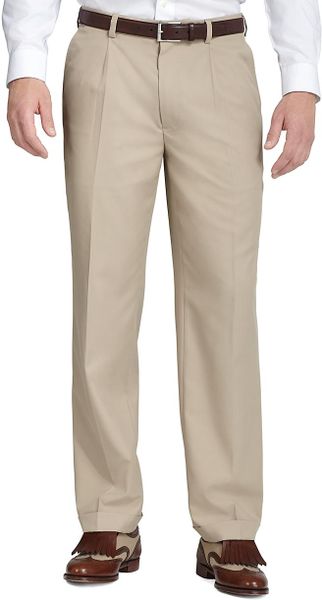 Brooks Brothers St Andrews Links Pleated Golf Pants in Khaki for Men | Lyst