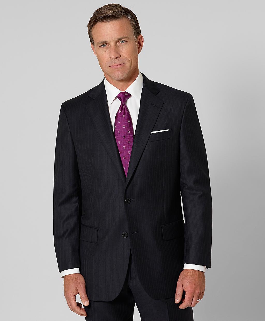 Brooks brothers Madison Fit Saxxon Tonal Stripe Suit in Blue for Men Lyst