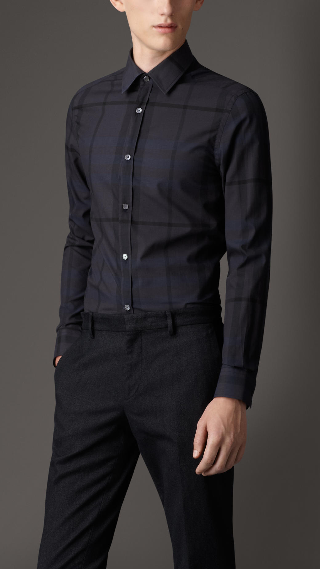 black shirt burberry