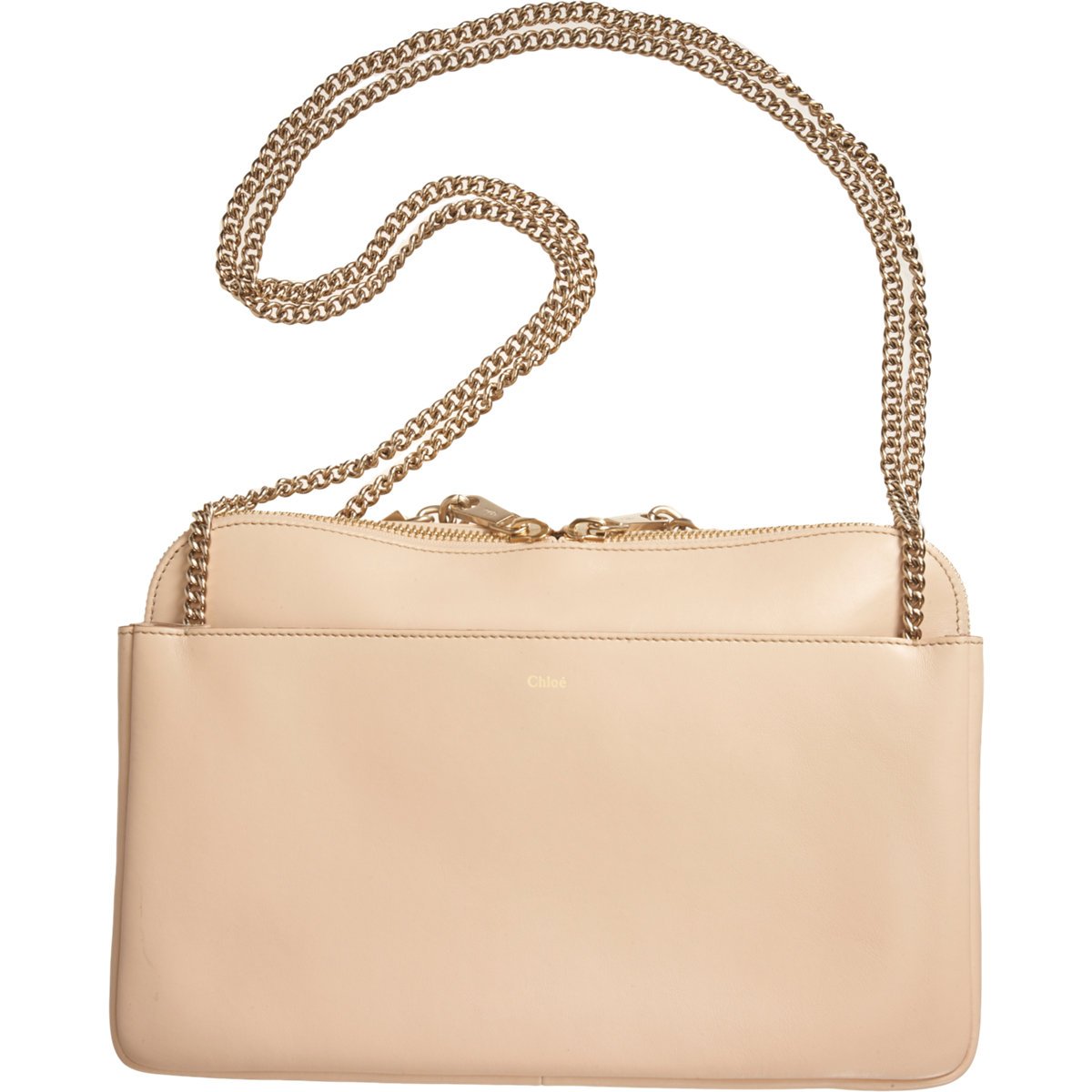 Chlo Lucy Zip Bag in Beige (nude) | Lyst  