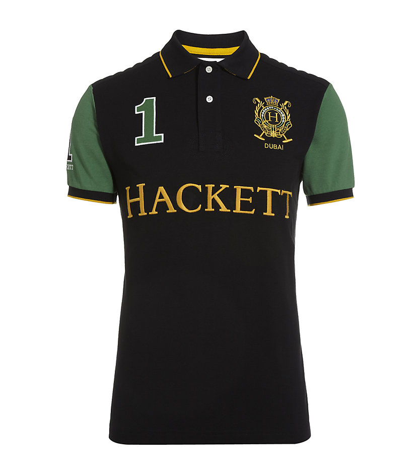 Hackett Dubai Polo Shirt in Black for Men | Lyst UK