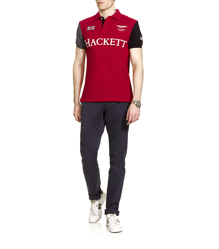 Hackett Aston Martin Racing Polo Shirt in Red for Men | Lyst Canada