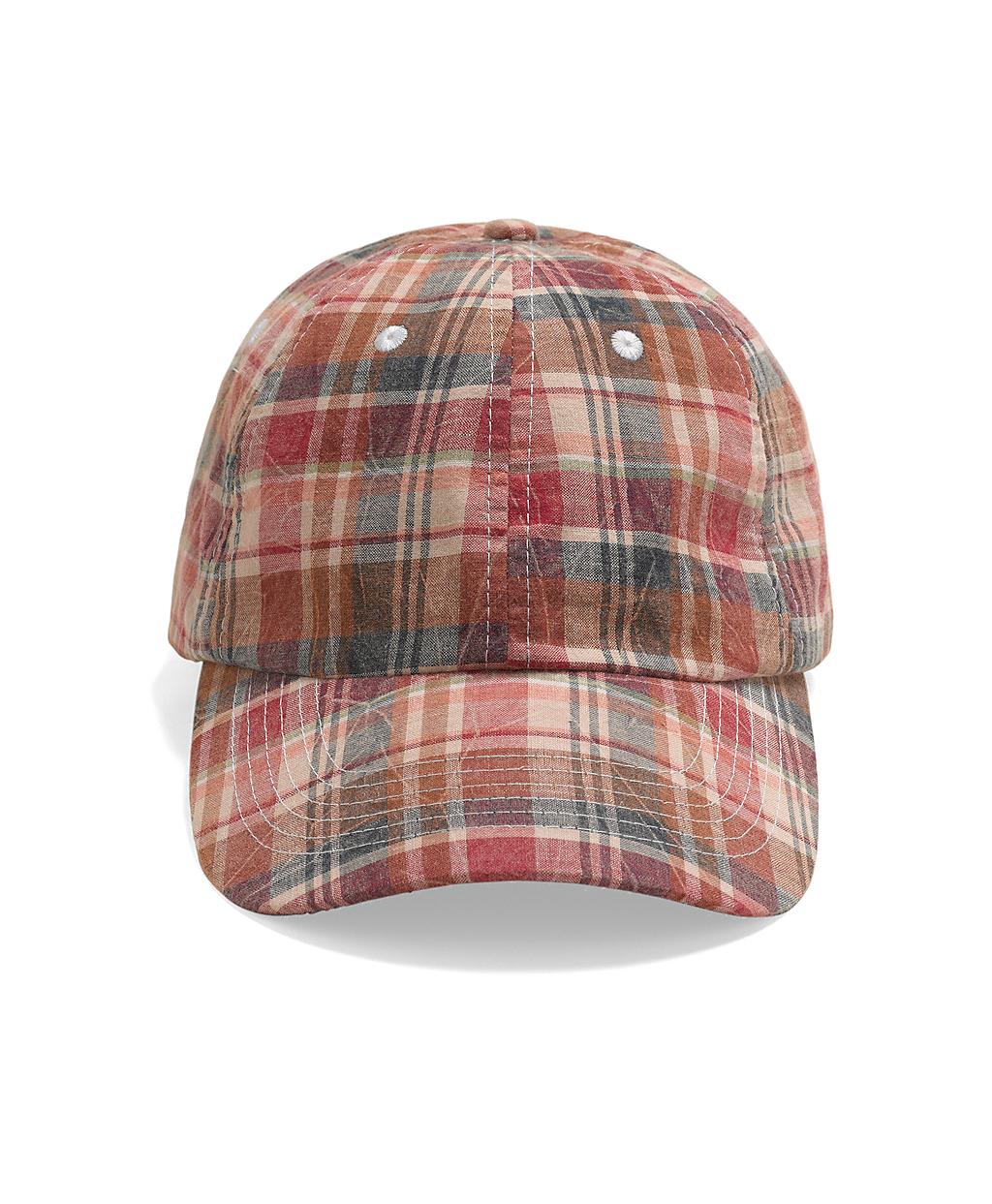 Lyst Brooks Brothers Madras Baseball Hat In Red For Men