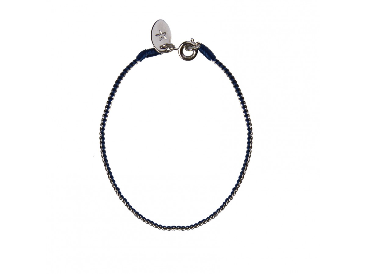 Kg By Kurt Geiger Tula Thread Bracelet in Blue (navy) | Lyst