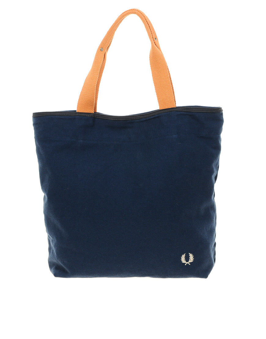 Fred Perry Tote Bag in Blue for Men - Lyst