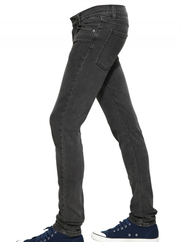 mens black stone washed jeans