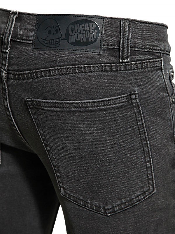 Lyst - Cheap Monday 16cm Stretch Stone Washed Denim Jeans in Black for Men