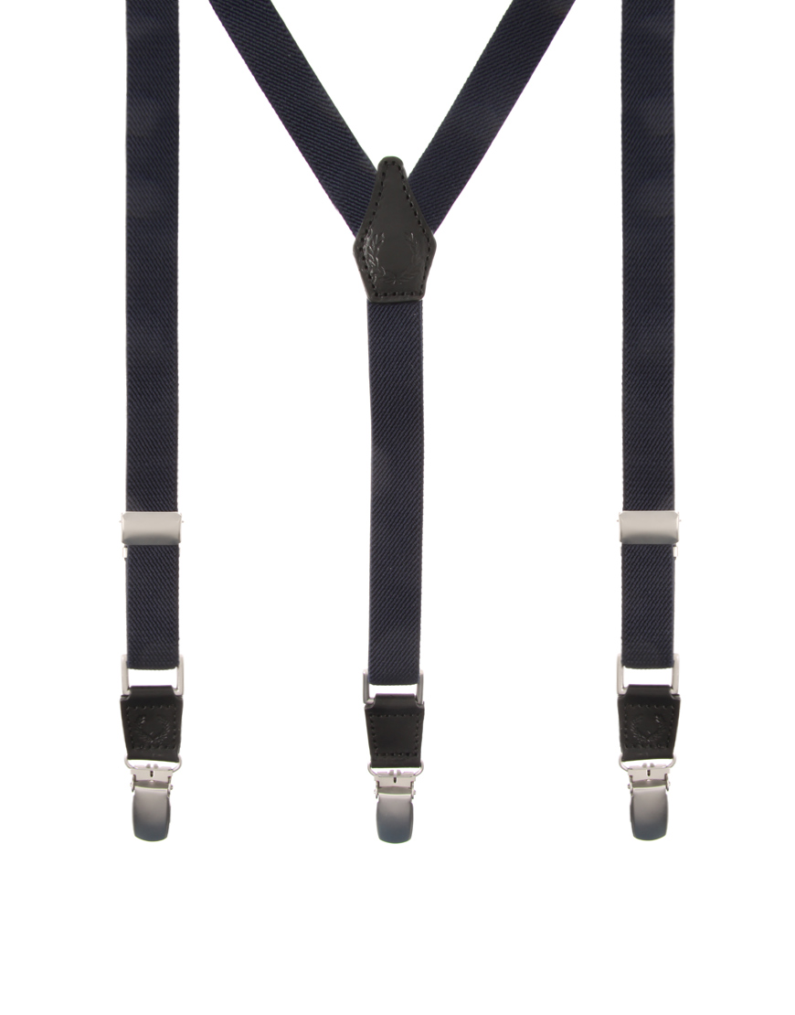 Fred Perry Slim Braces in Navy (Blue) for Men - Lyst