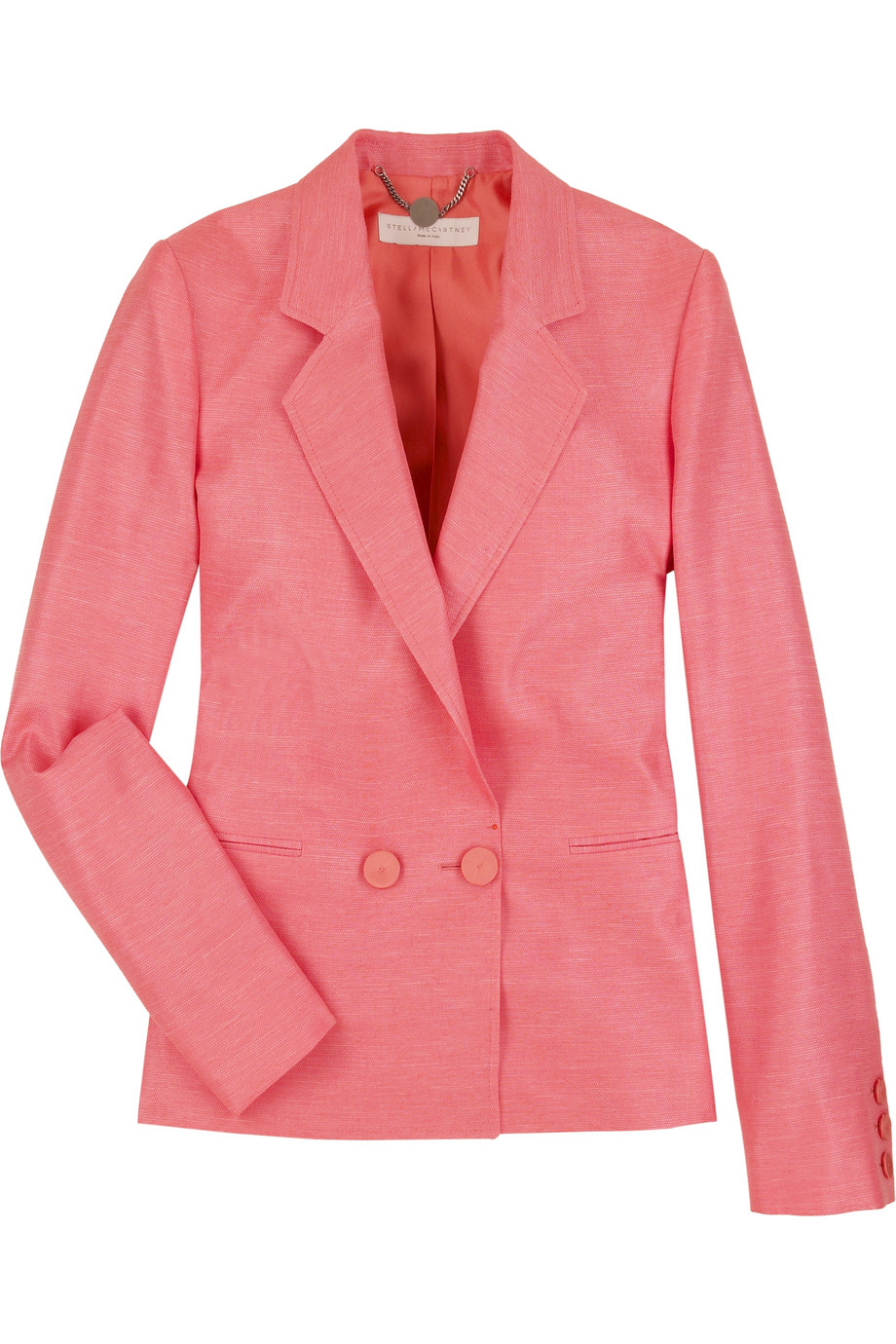 Stella McCartney Boyfriend Flax Linen Blazer in Pink - Lyst