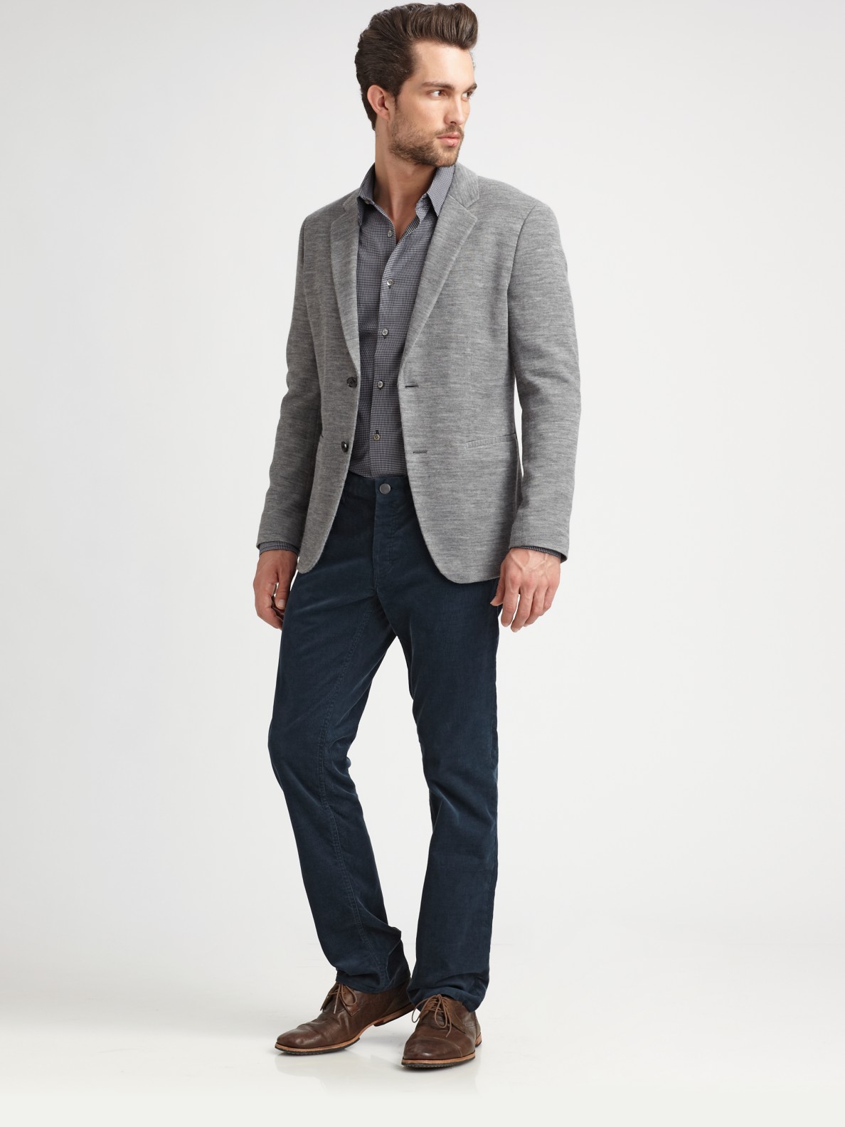 Theory Knit Blazer in Gray for Men | Lyst