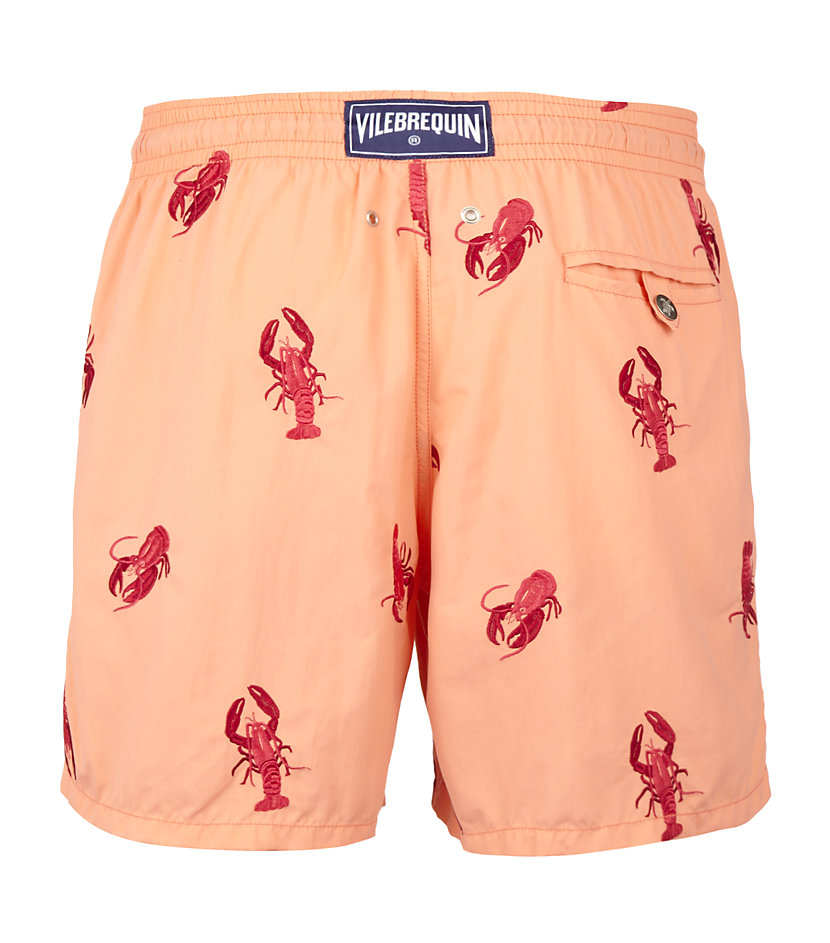 Vilebrequin Embroidered Lobster Swim Shorts in Orange for Men Lyst