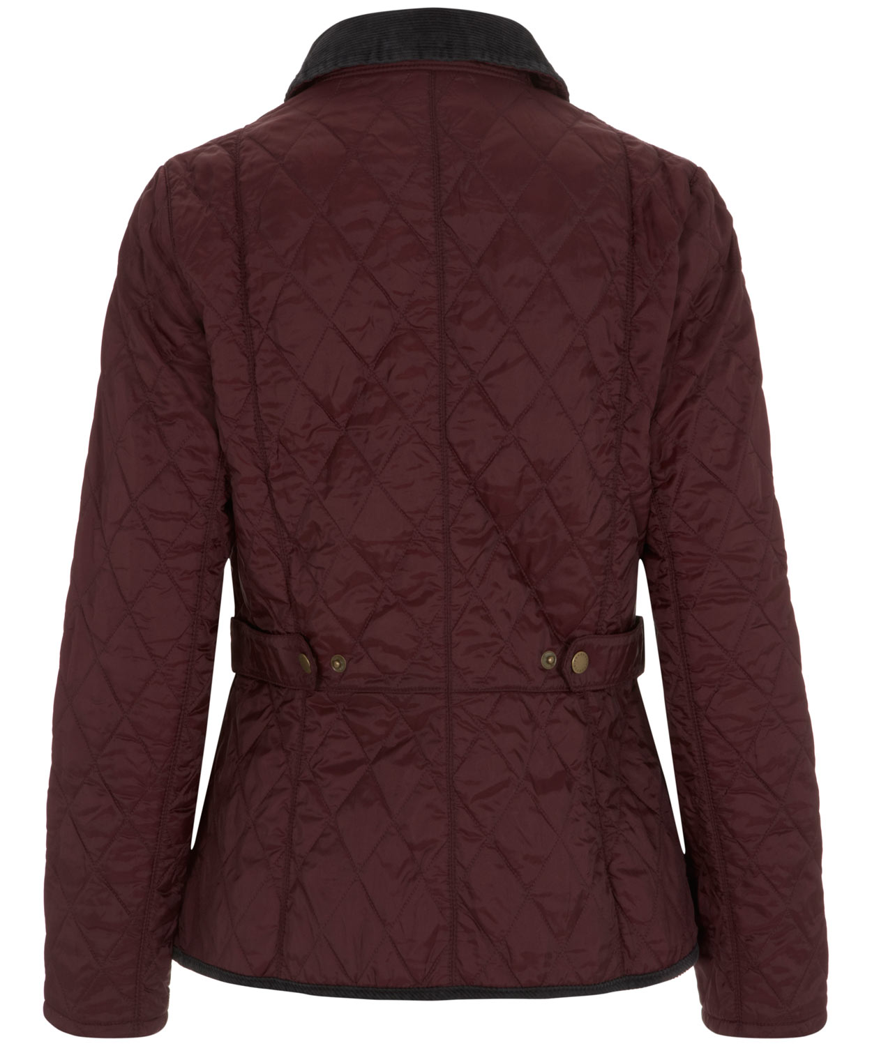 Barbour Vintage Cord Collar Quilted Jacket in Burgundy (Red) - Lyst