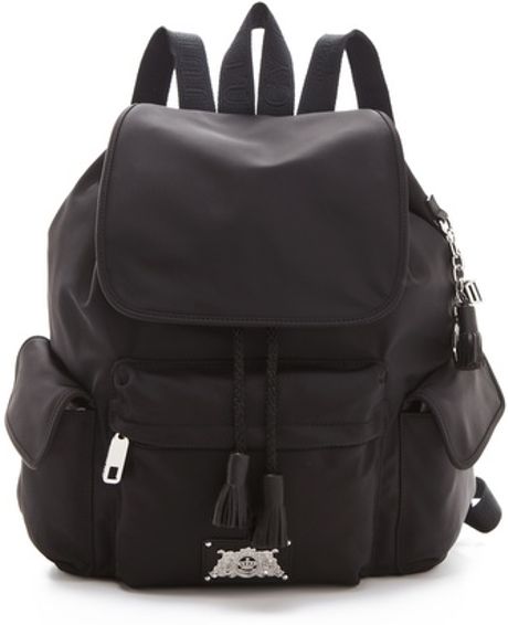 Juicy Couture Trinity Nylon Backpack in Black | Lyst
