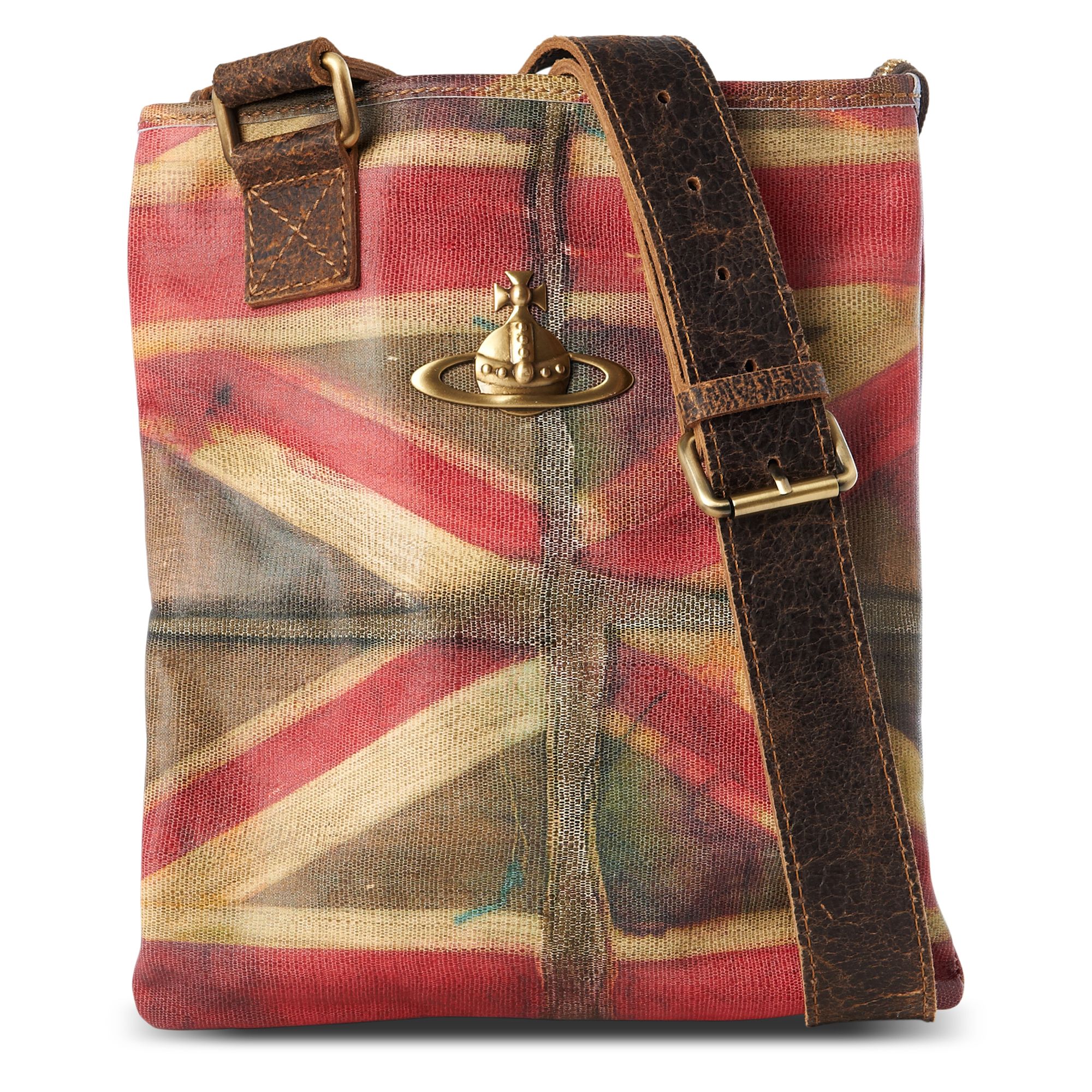 Vivienne Westwood Union Jack Messenger Bag in Multicolor for Men (multi