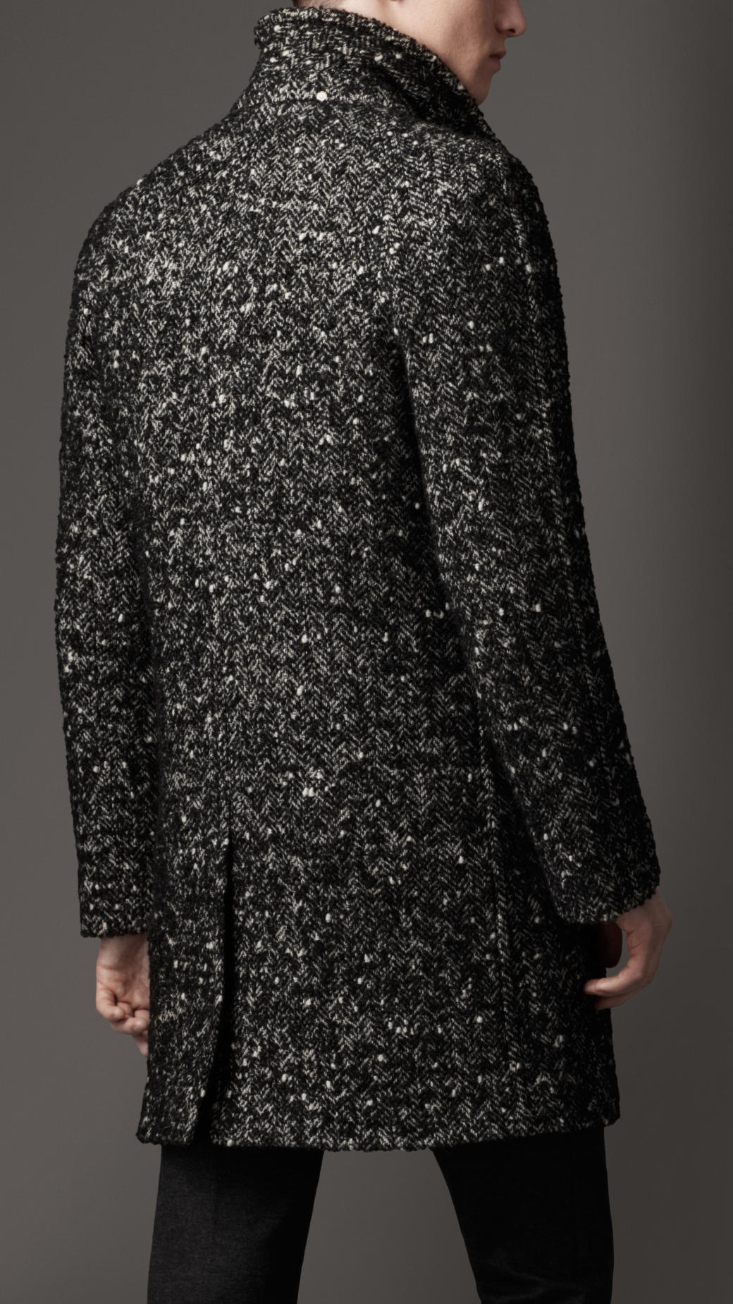 mens boucle coat