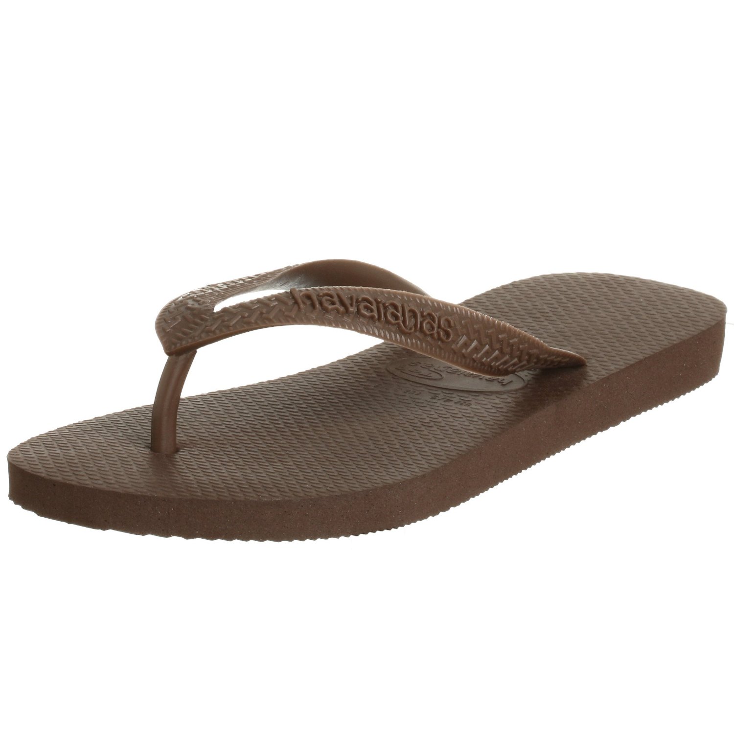 HAVAIANAS TOP DARK BROWN WOMENS MENS UNISEX FLIP FLOPS SANDALS SIZE 3-4-12-13