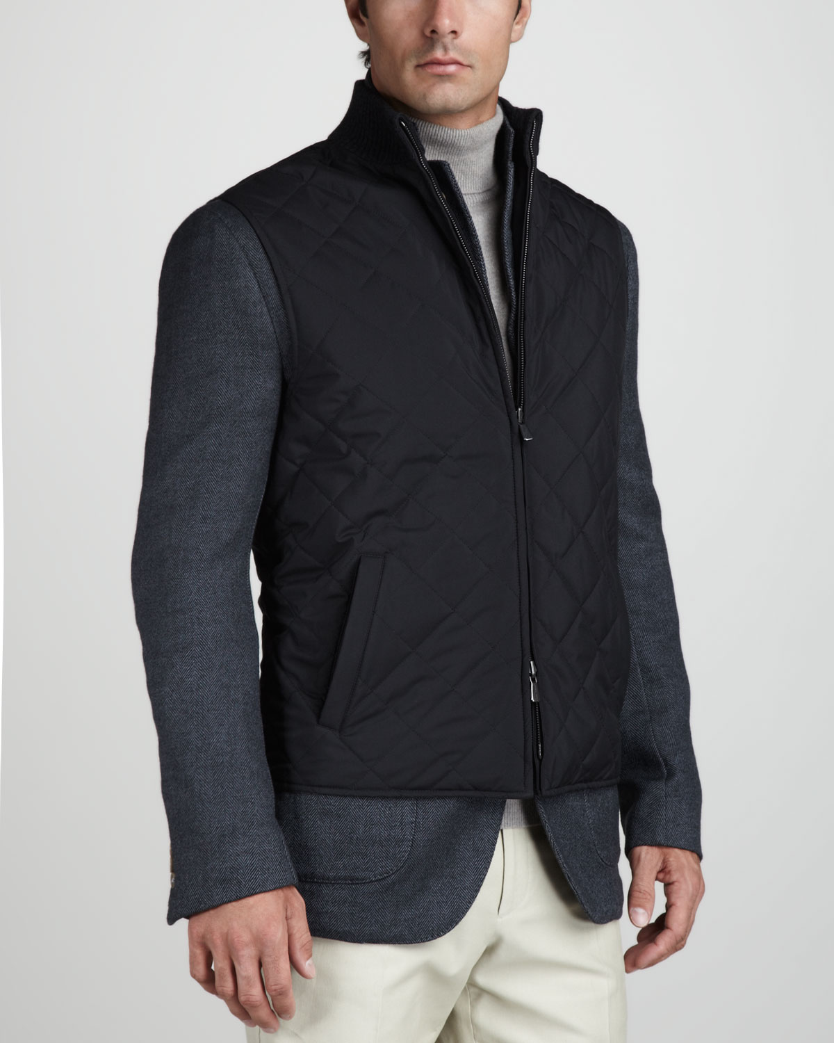 Loro piana Martingala Storm System Coat in Black for Men ...