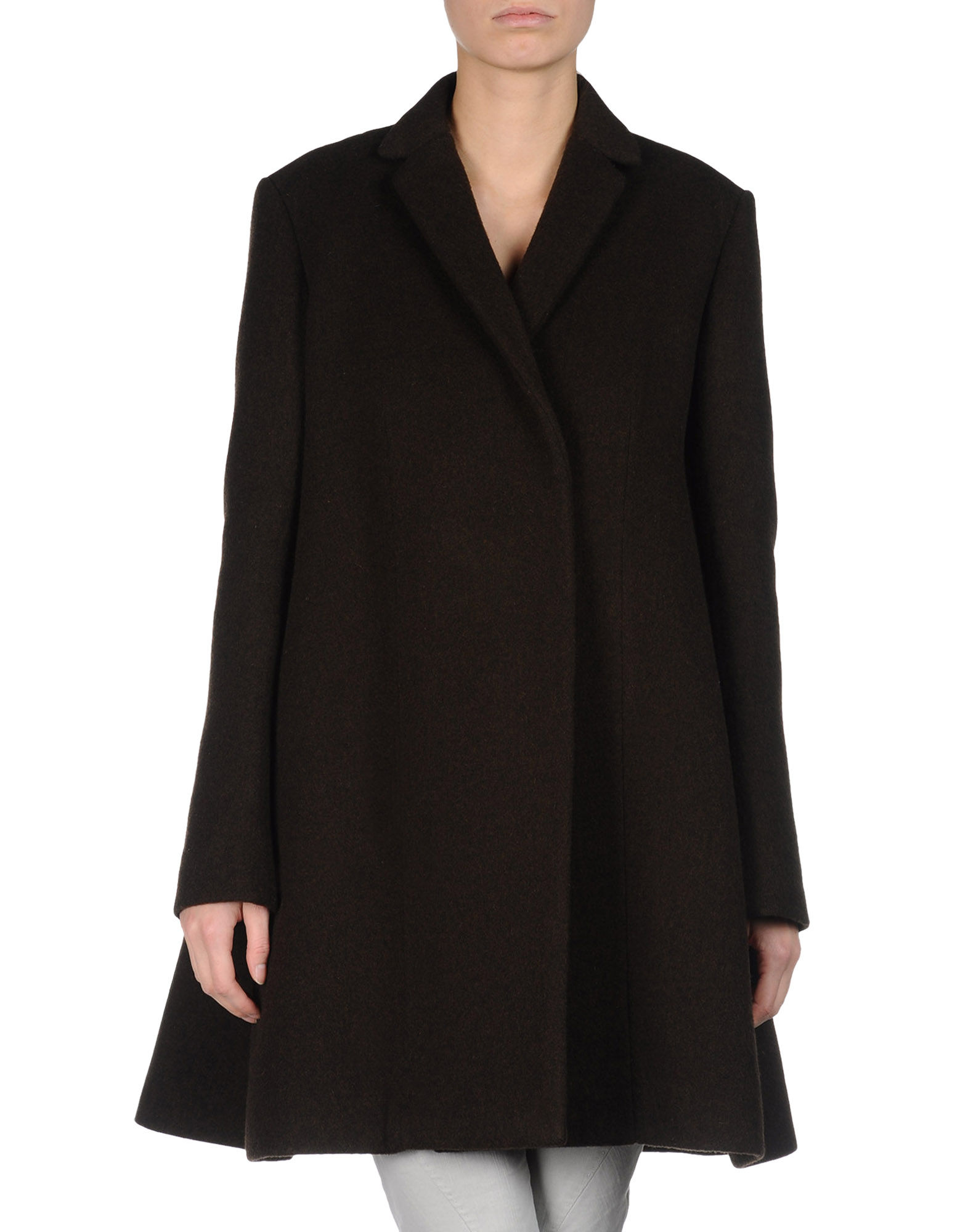 Celine Coat in Brown | Lyst