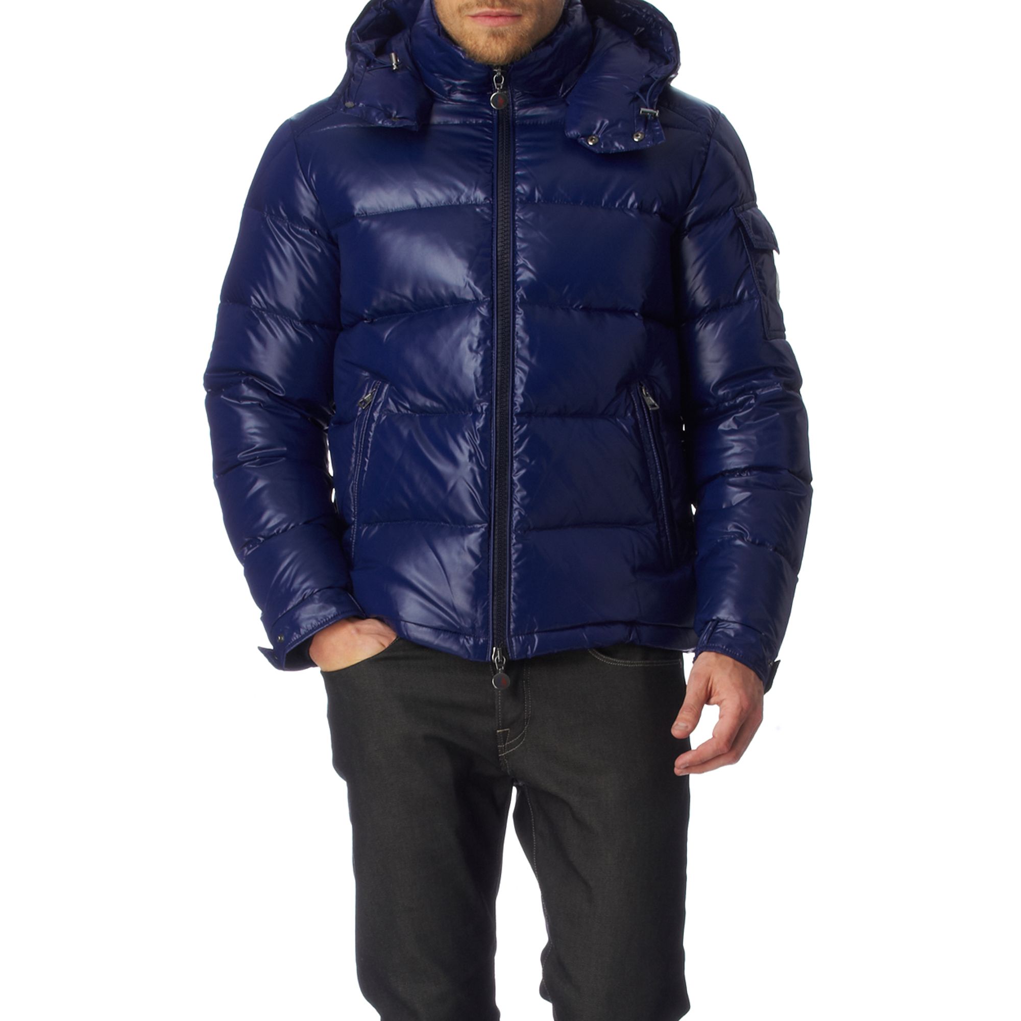 Moncler Maya Padded Jacket in Blue for Men - Lyst