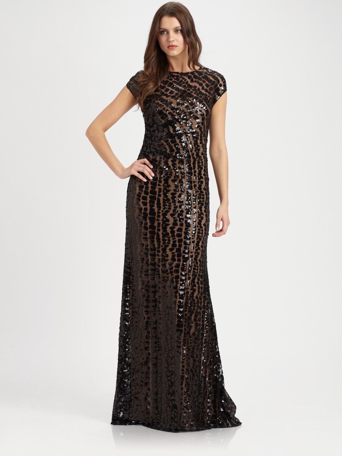 sequin gown long