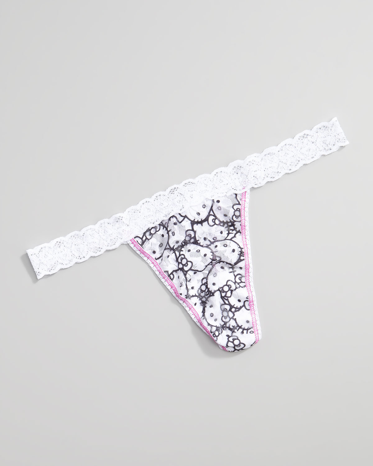 Lyst Hanky panky Hello Kitty Babydoll Thong Set in Gray