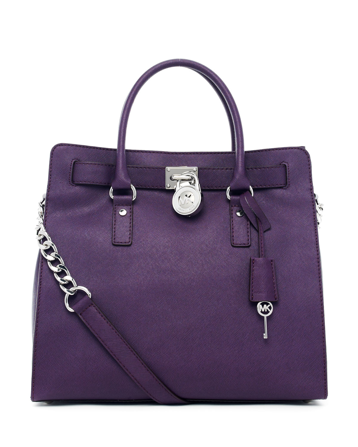 Lyst - Michael Kors Hamilton Large Tote in Purple