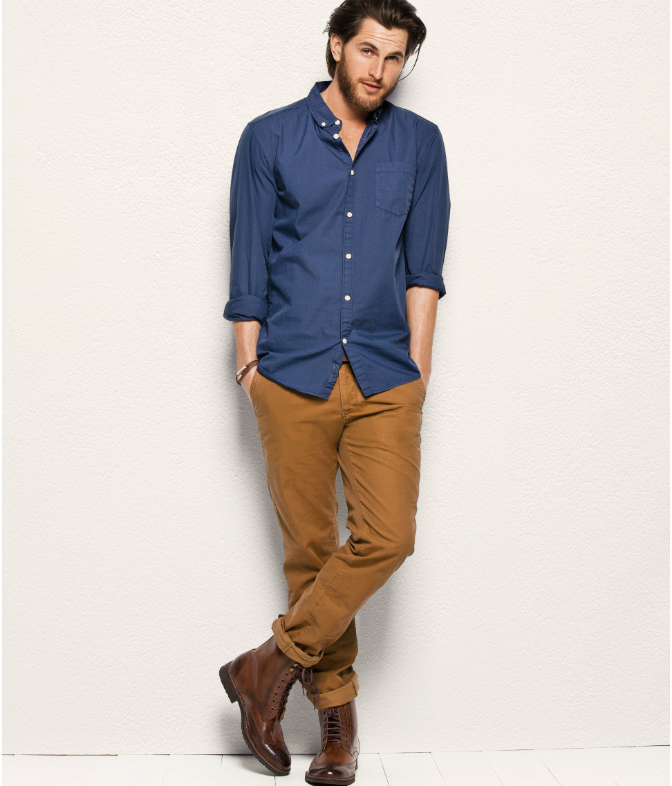 Lyst - H&M Chinos in Blue for Men