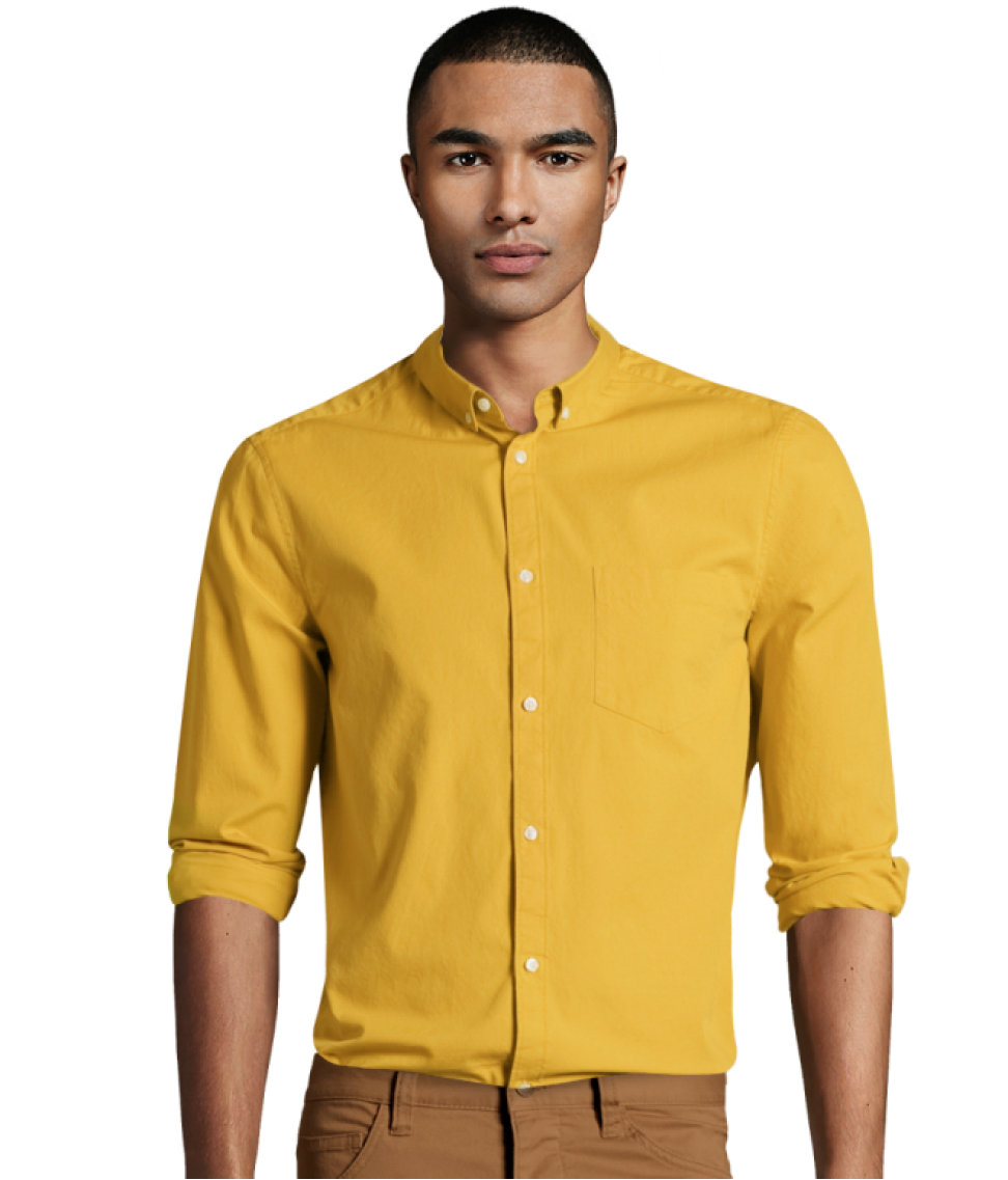 H&M Shirt in Yellow for Men | Lyst