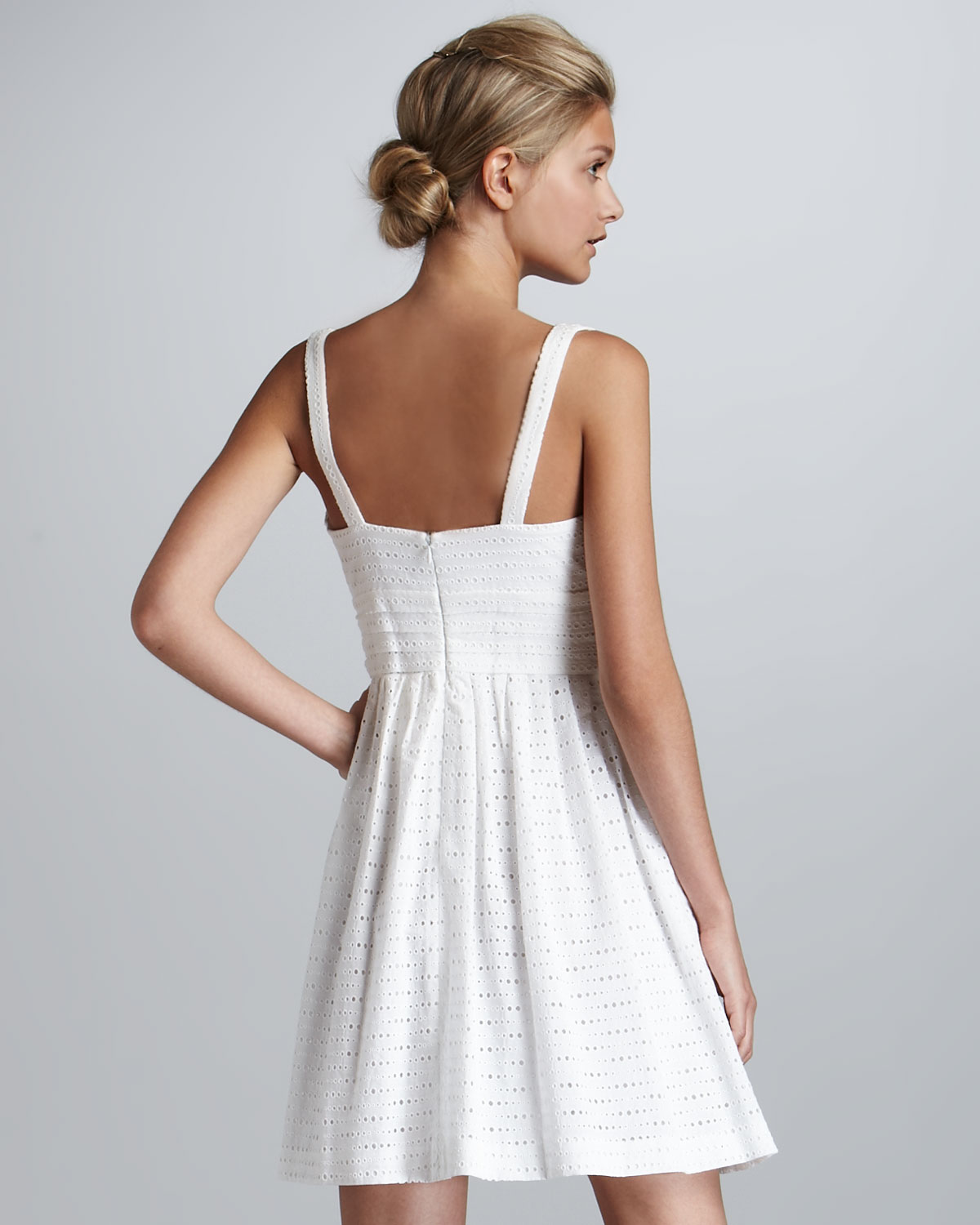 shoshanna white dress