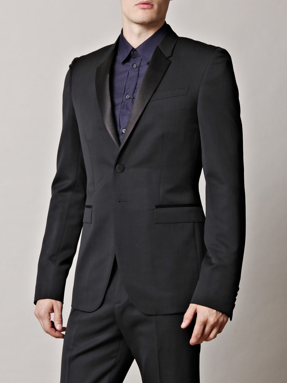 Burberry Prorsum Tuxedo Jacket in Black for Men | Lyst