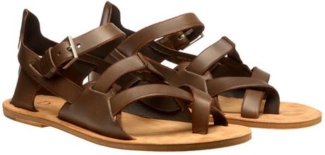 Dior Homme Leather Gladiator Sandals in Brown for Men (taupe) | Lyst