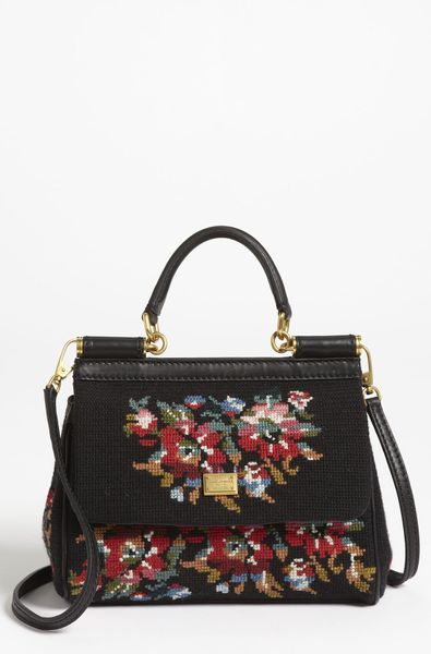Dolce & Gabbana Miss Sicily Mini Needlepoint Handbag in Multicolor ...