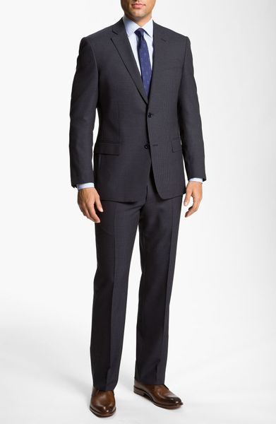 John Varvatos Bedford Navy Pinstripe Suit in Blue for Men (navy) | Lyst