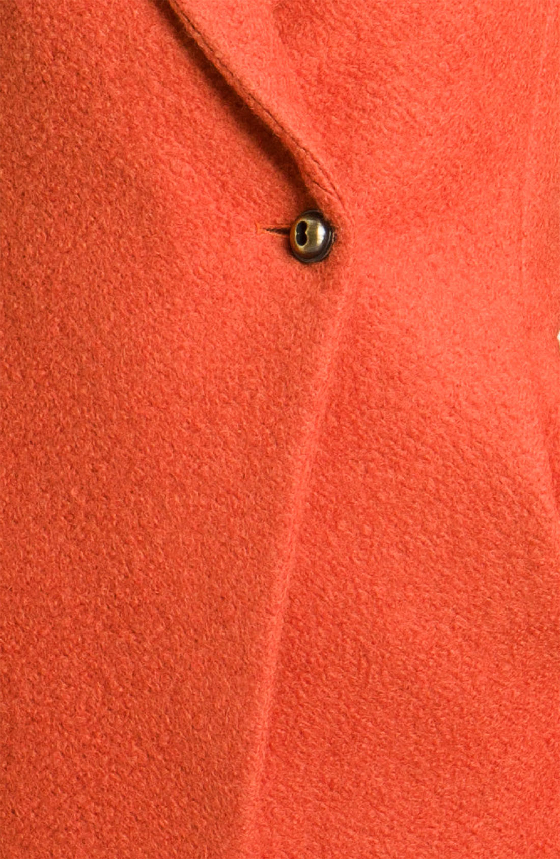 Kenneth cole Notch Collar Bouclé Coat in Orange (pumpkin) | Lyst