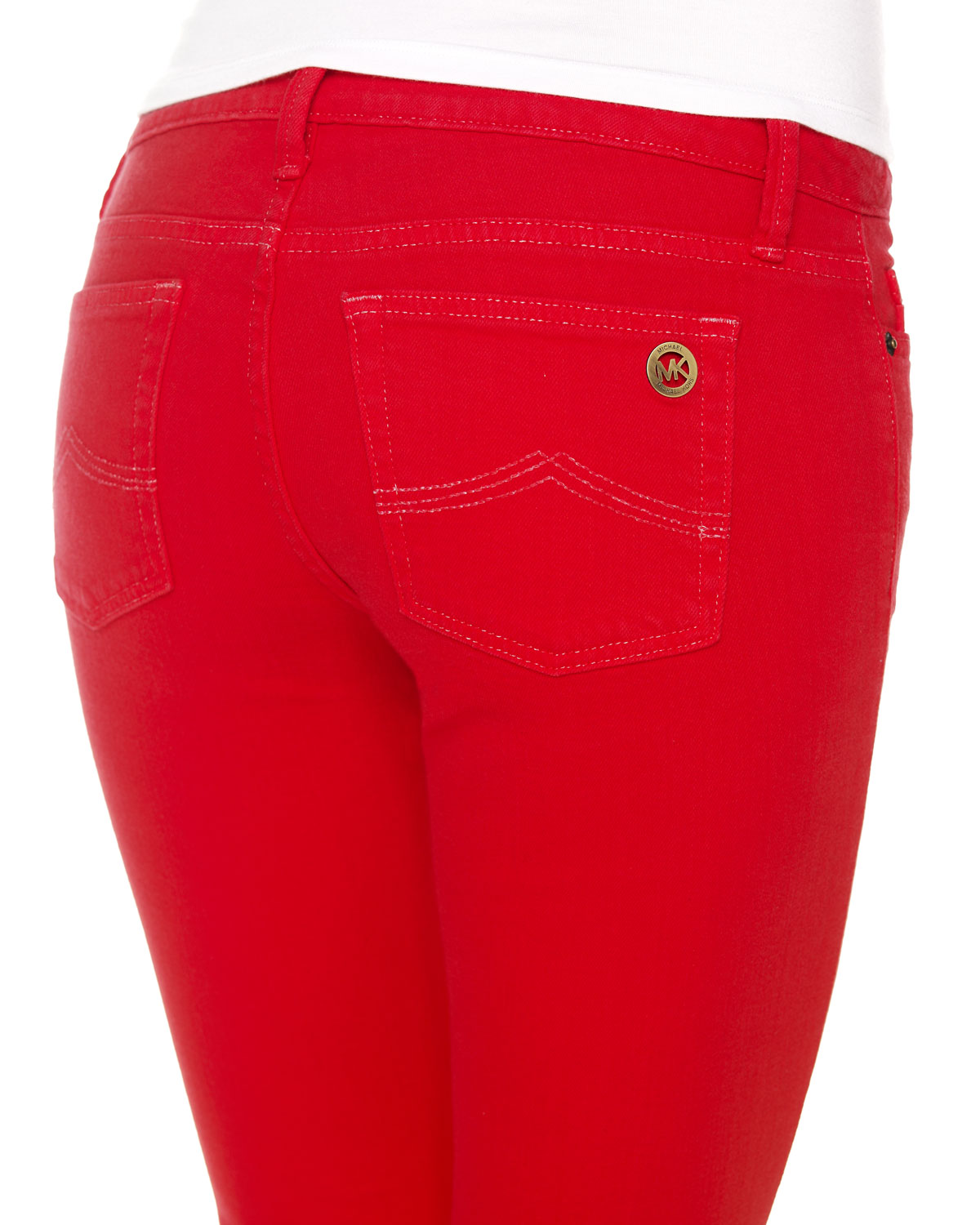 michael kors red jeans