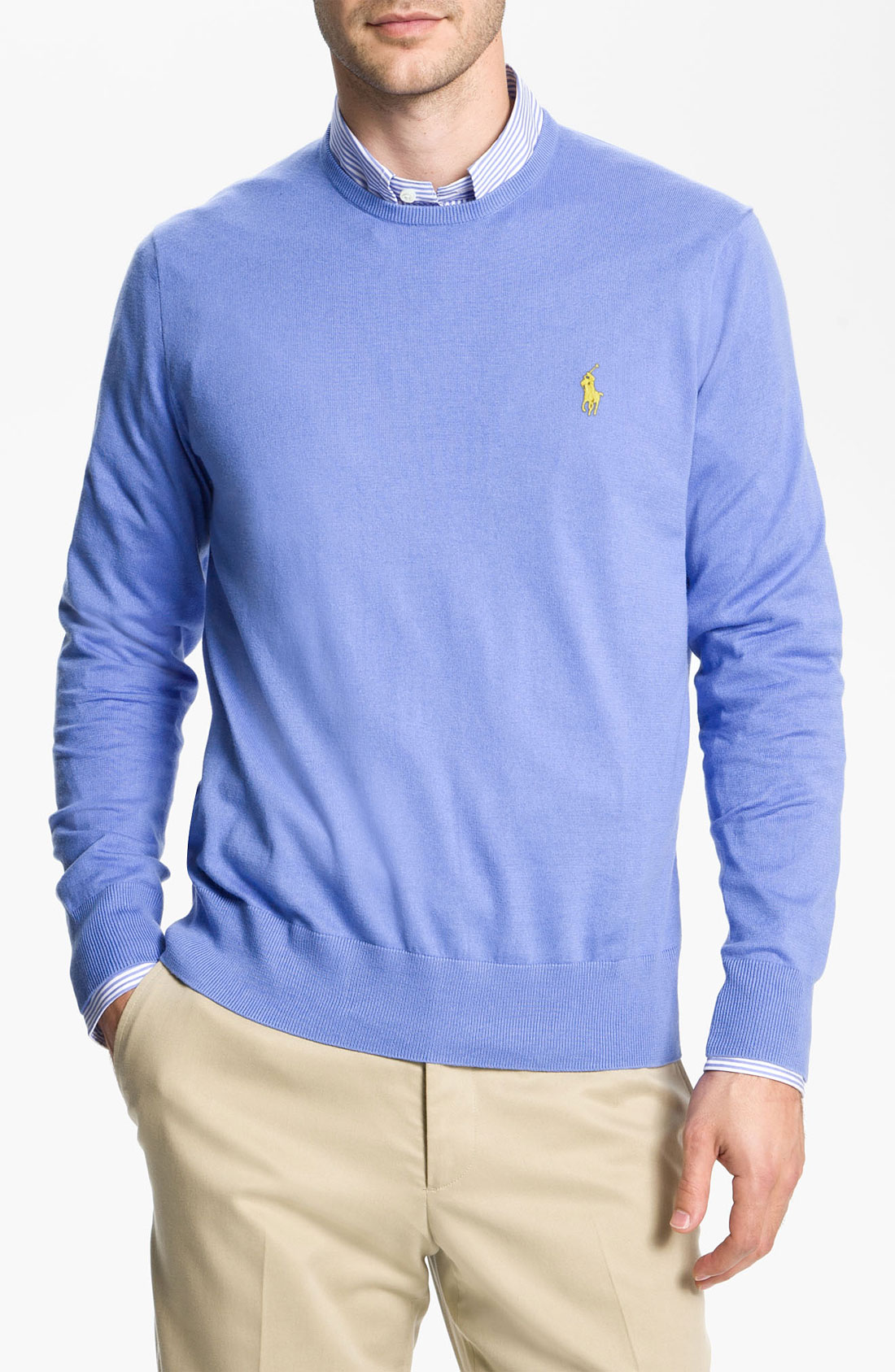 Polo Ralph Lauren Classic Fit Cotton Cashmere Sweater in Blue for Men ...