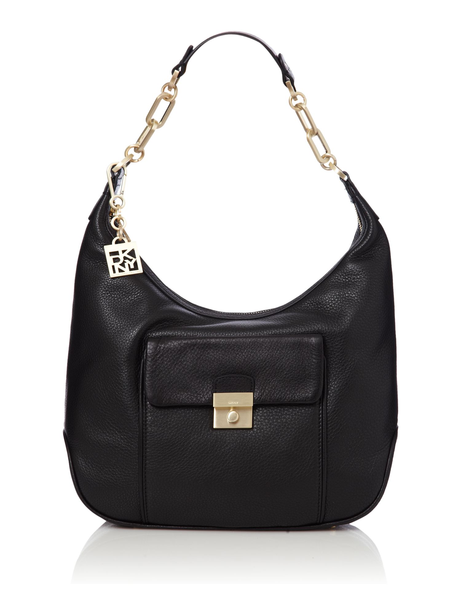 Dkny Crosby Hobo in Black Lyst