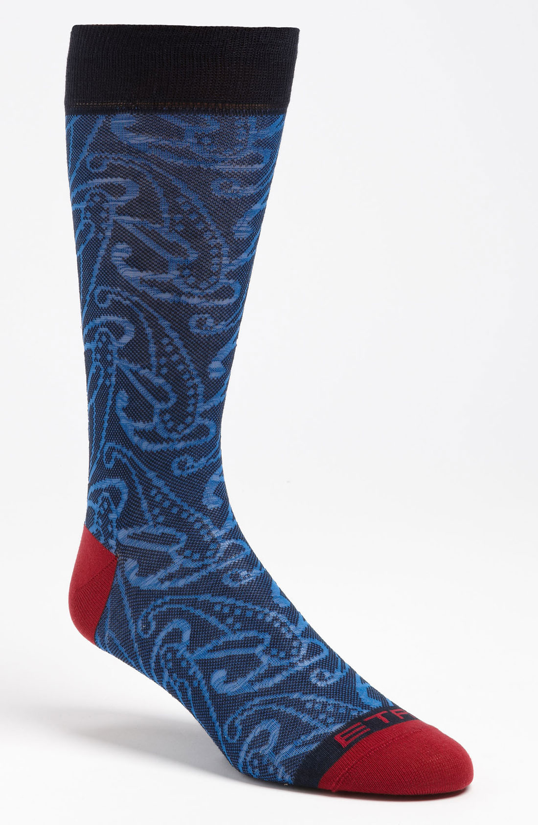 Etro Paisley Print Socks in Blue for Men (navy) Lyst