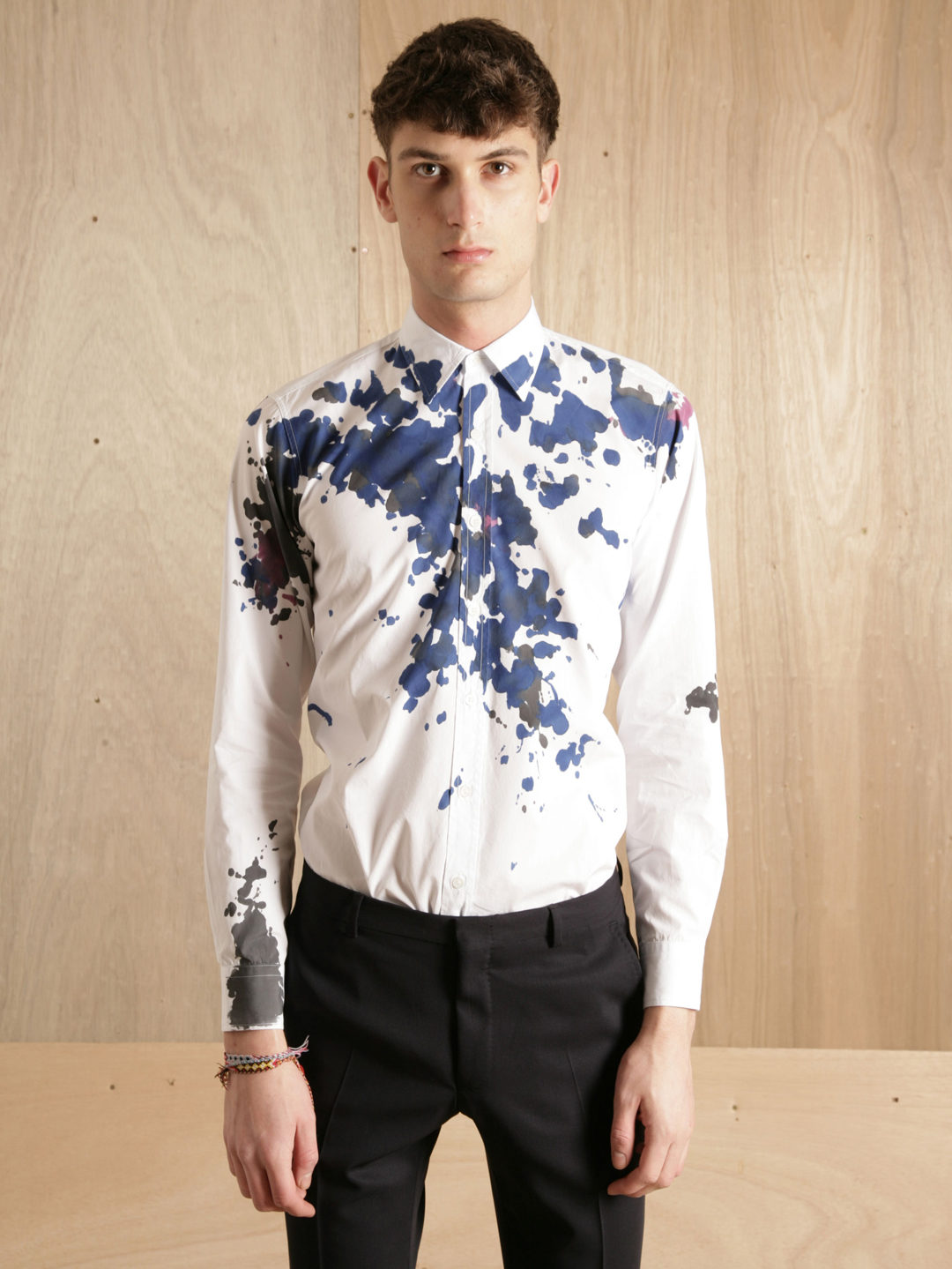 Dries Van Noten Dries Van Noten Mens Callan Paint Shirt in White for Men |  Lyst Canada