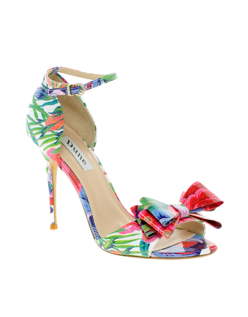 floral peep toe pumps