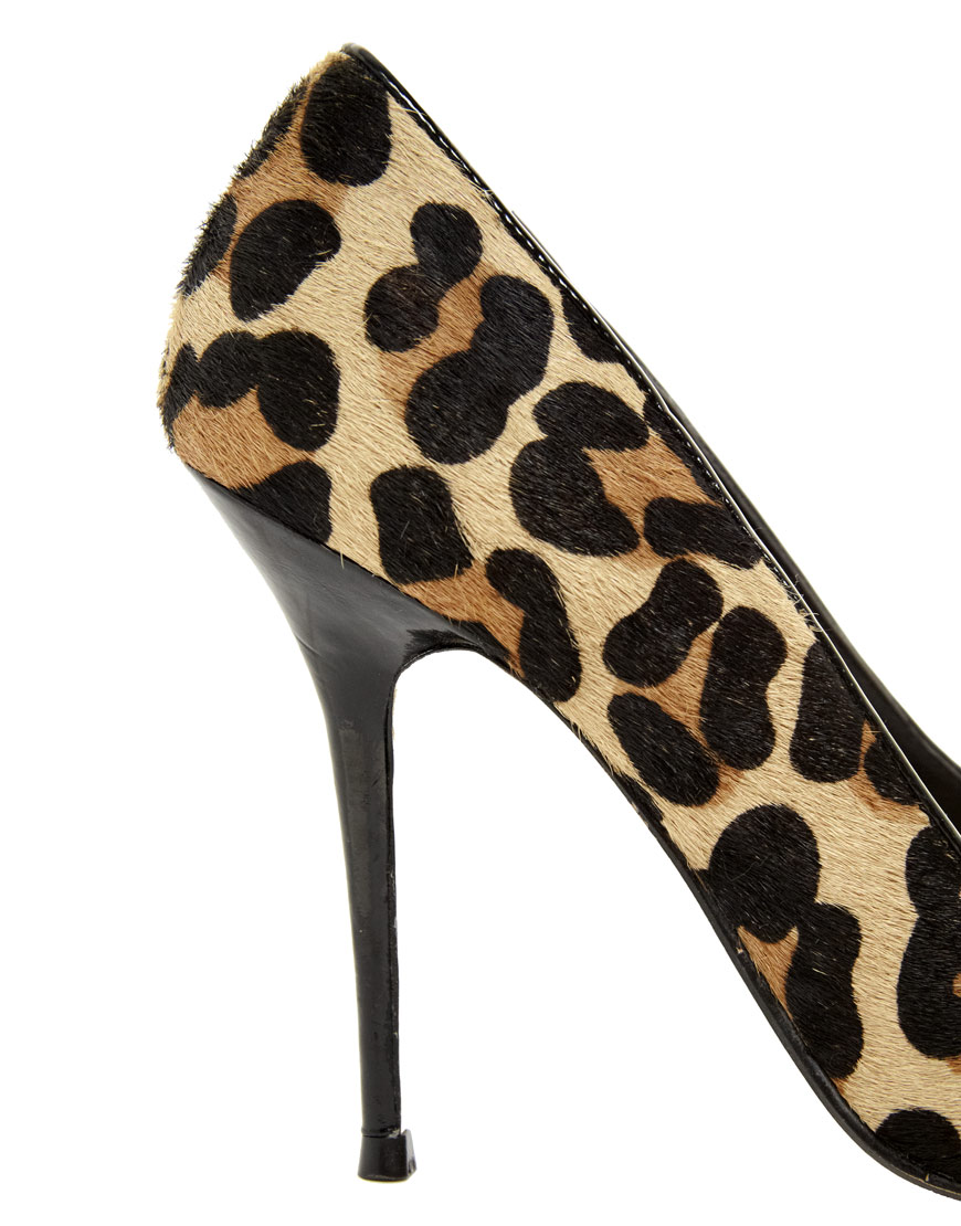 dune leopard print flat shoes