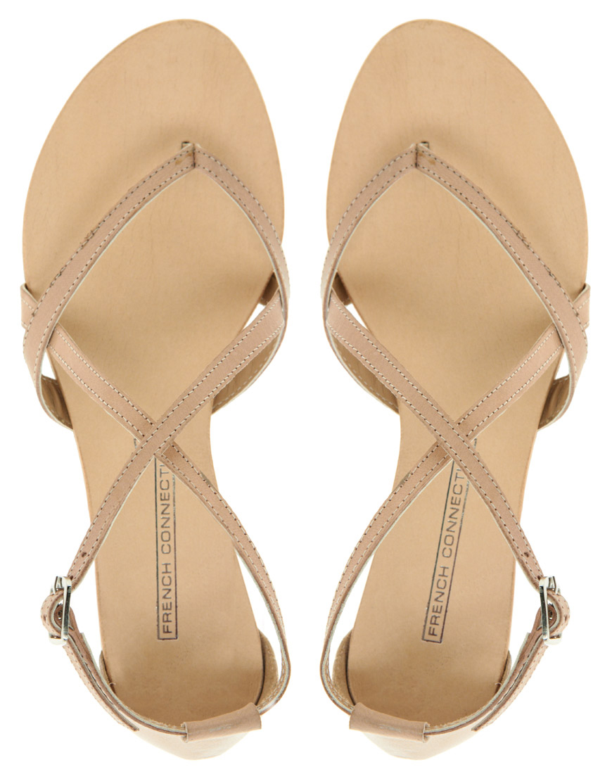 Lyst French Connection  Raymond Strappy Flat Sandals  in 