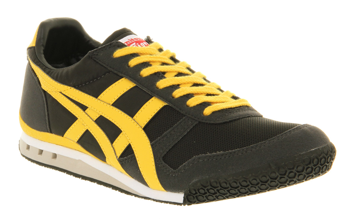 asics tiger black yellow