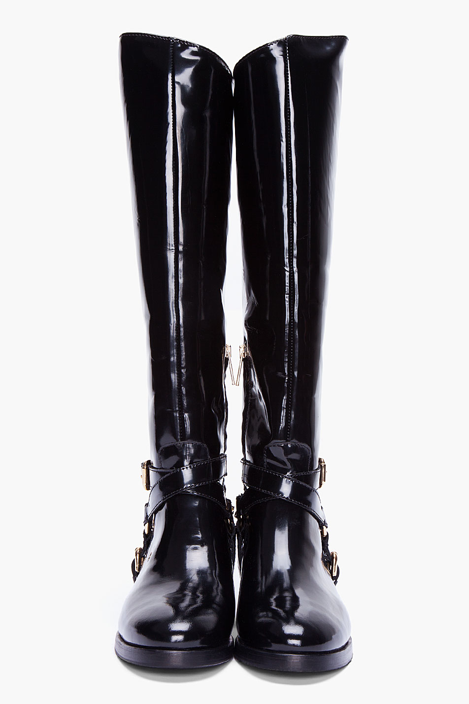 patent riding boots
