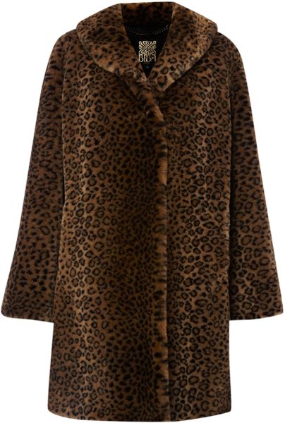 Biba Leopard Fur Coat in Animal (multi-coloured) | Lyst