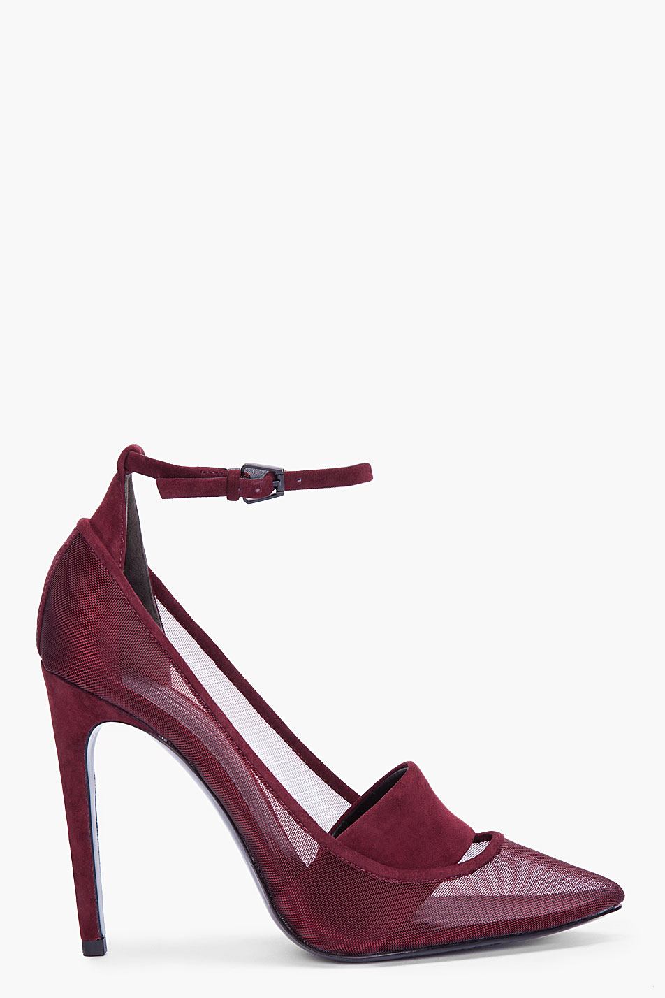 Lyst - Alexander wang Metallic Mesh Sabine Heels in Purple